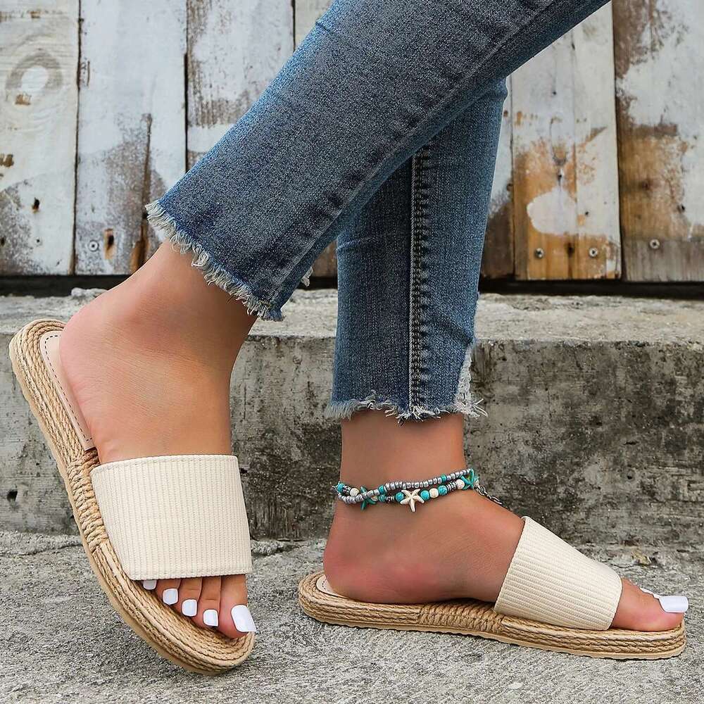 Women's fashion trend non-slip wear comfortable soft soled flat sandals flip-ps