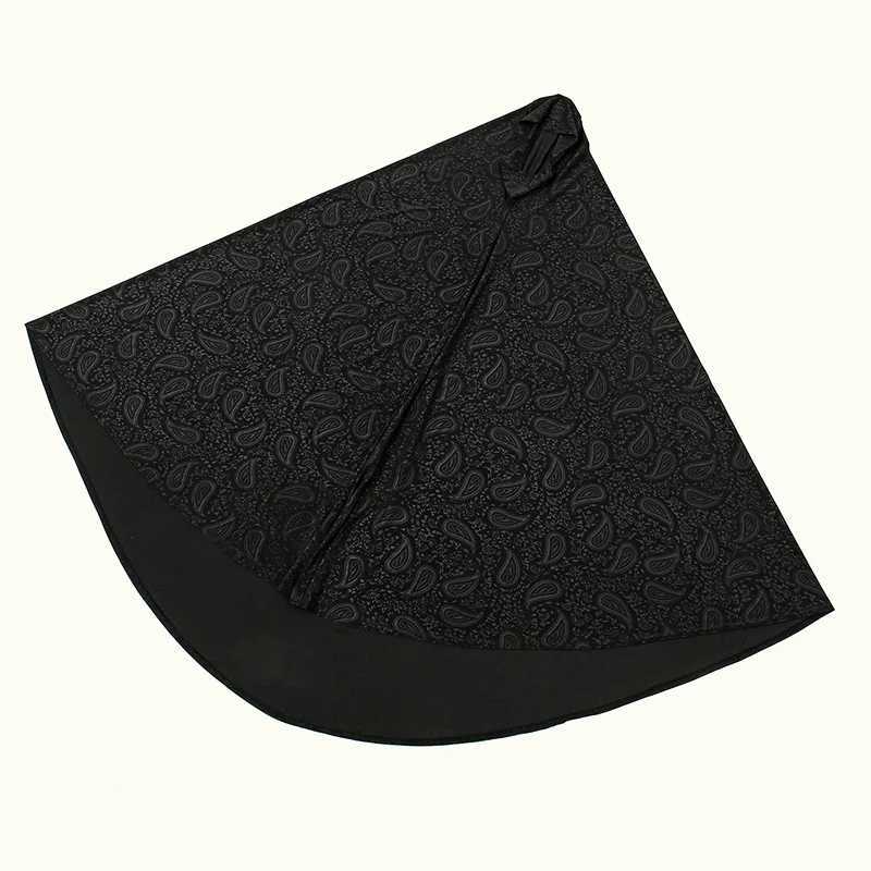 Wenpaisley headscarf long shawl solid color Abaya Fl cover Muslim black turbo belt corset printed foard dress X250324