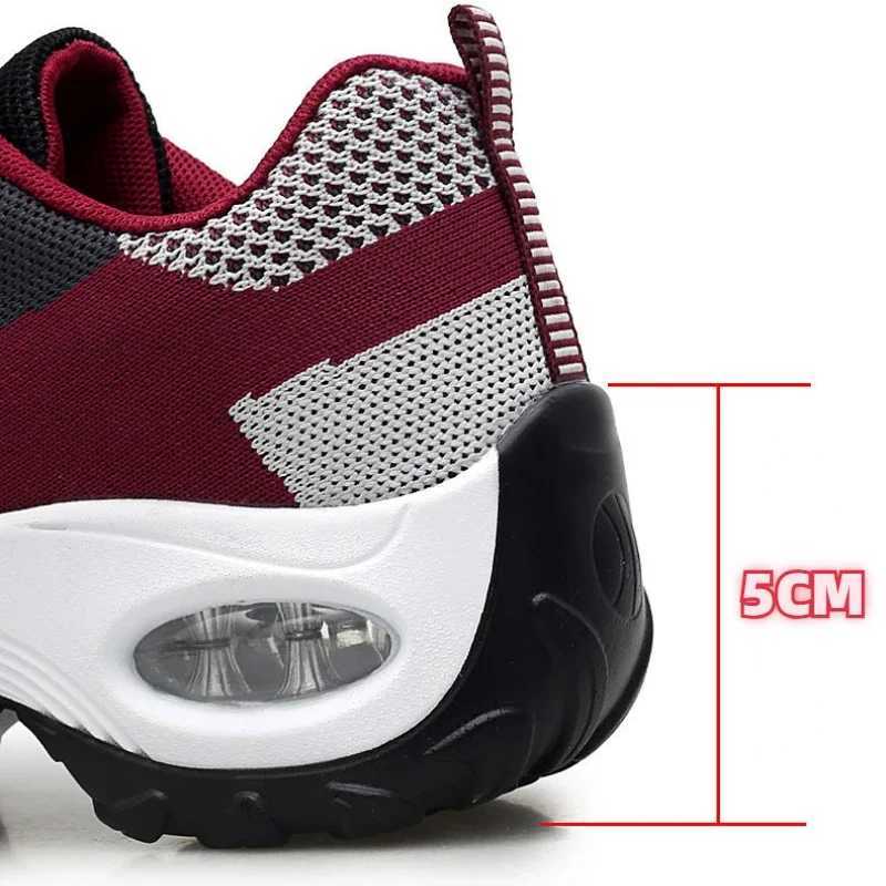 Tenis womens sports shoes Air Cushi walking shoes breathable gym jogging shoes womens lace up platform sports shoes Tenes FemininoXJ250324