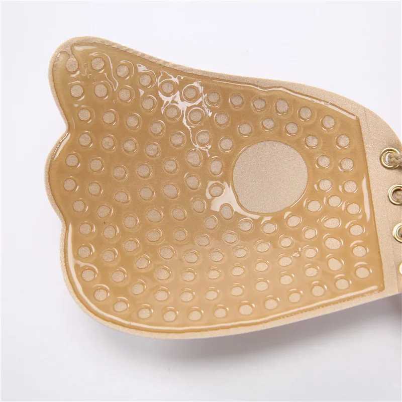 Adhesive strapless womens strapless bra push up adhesive invisible lifting braXJ250324