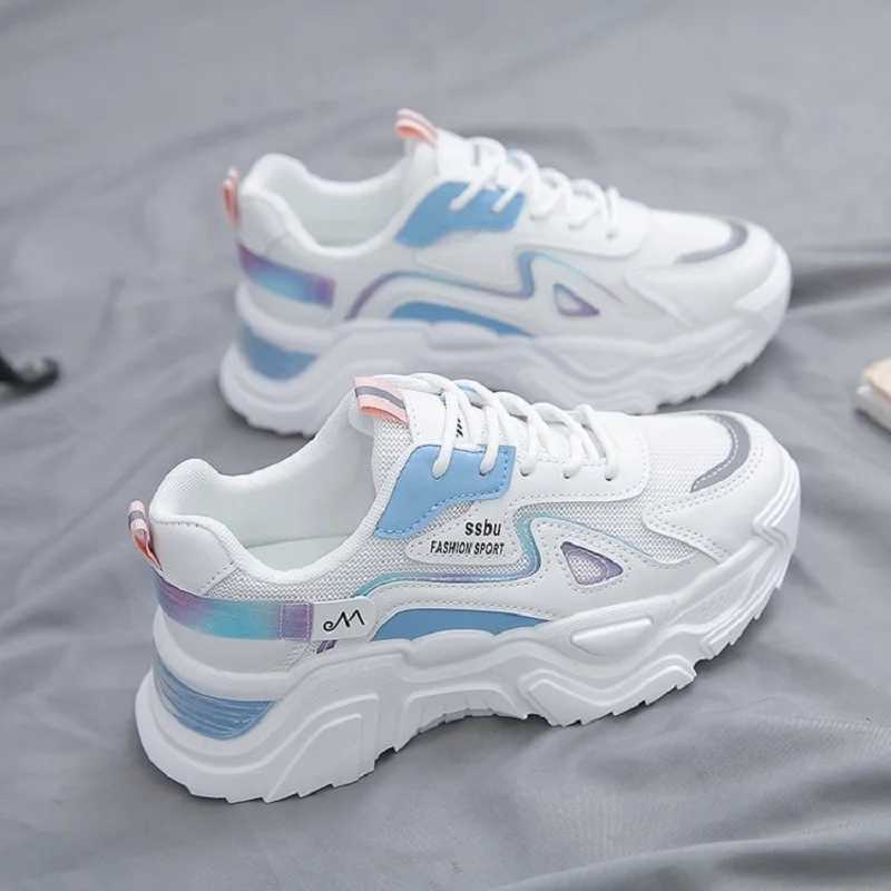 2025 Sports Shoes Womens Platform Flat Shoes Womens Shoes Green Casual Womens Short and Fat Sports ShoesXJ250324