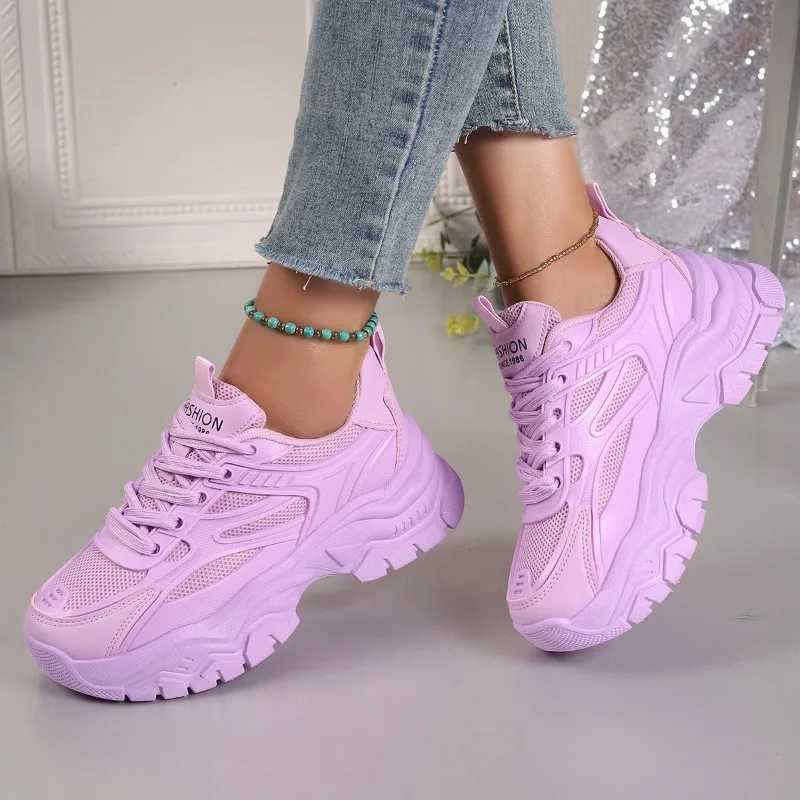 Womens sports shoe platform Fi lace up lifting sports shoes womens outdoor leisure shoes womens Zapatos De MujerXJ250324