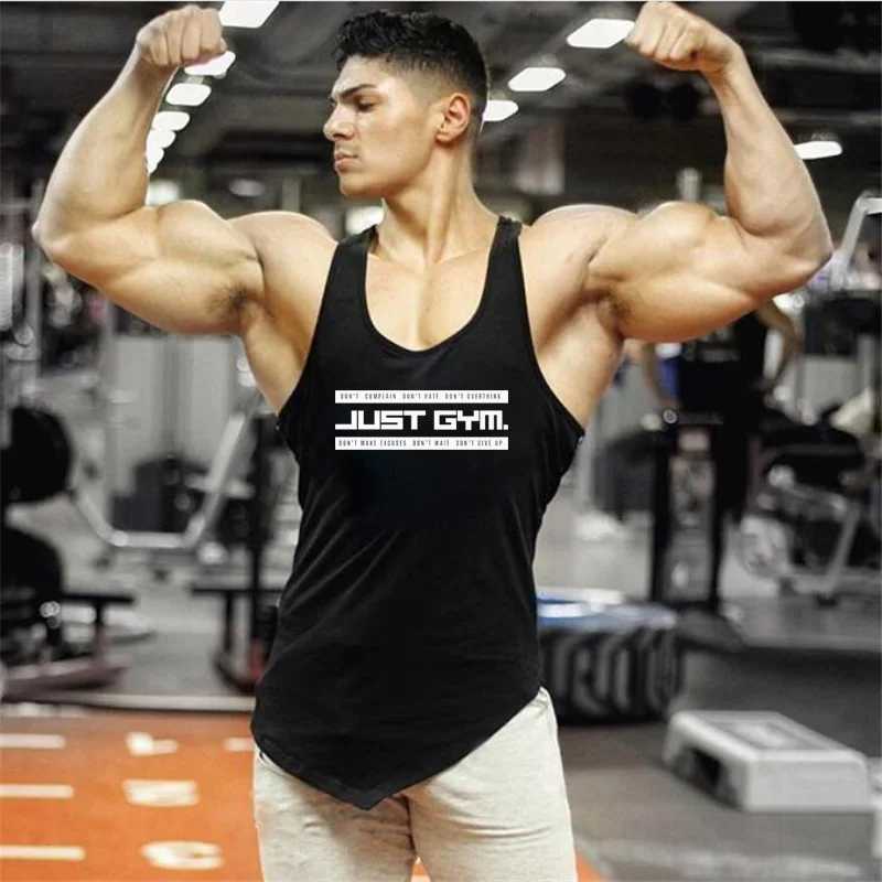 Mens compression vest mens cotton breathable clothing mens bodybuilding and fitness clothing gym vest muscle sleeveless shirt X250324