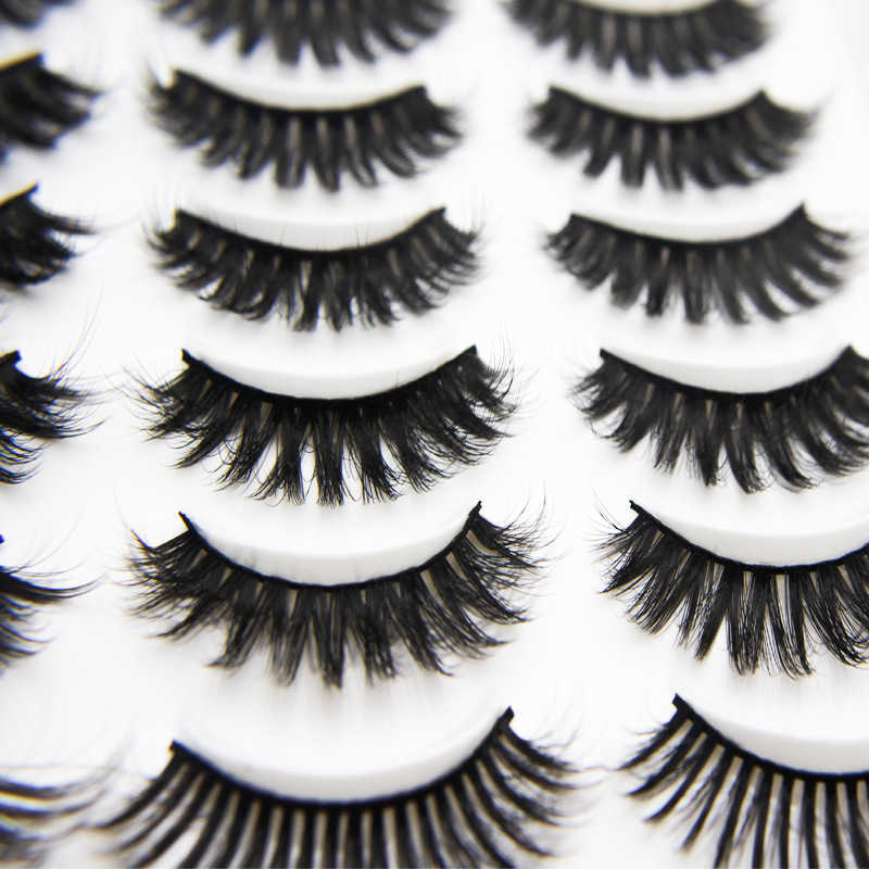 DINGSEN False Eyelash Multi layer 3D Stereoscopic 20 Pair Eyelash Cross Curling Eyelash Lifting Eyelash W250324
