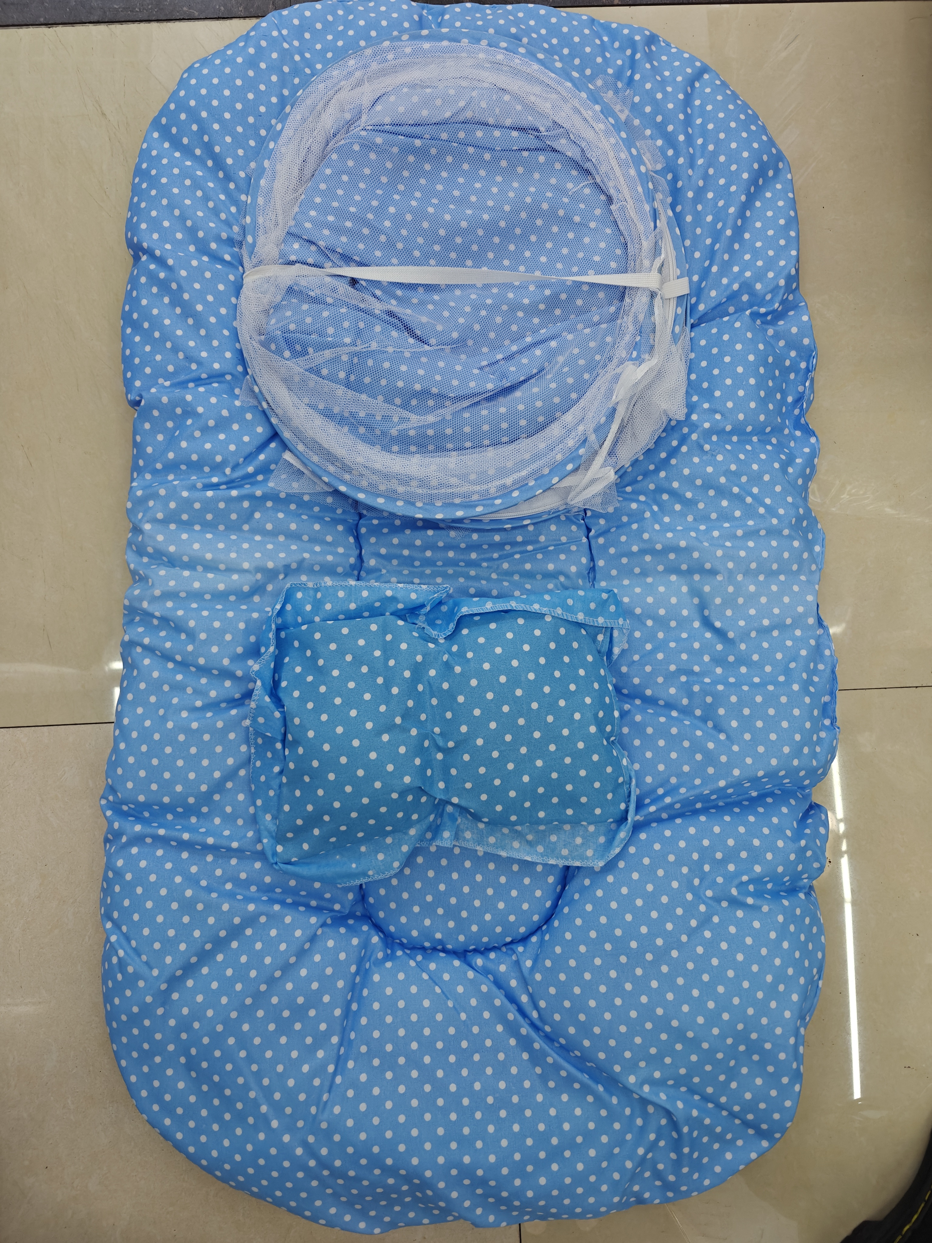 Jiaobao Point Cloth Three Piece Baby Mosquito Net Set