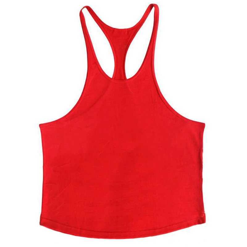 Fitness vest mens fitness clothing blank fitness shirt single sleeved sleeveless vest cotton muscle striped vest X250324