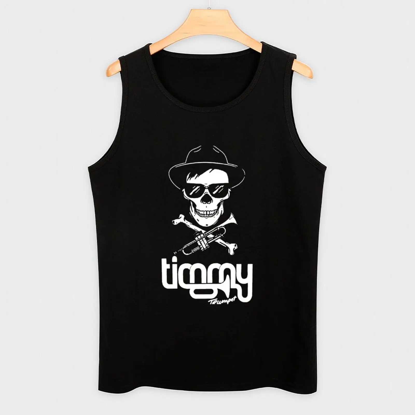 Timmy horn vest mens sleep free T-shirt gym clothing mens fitness T-shirt X250324