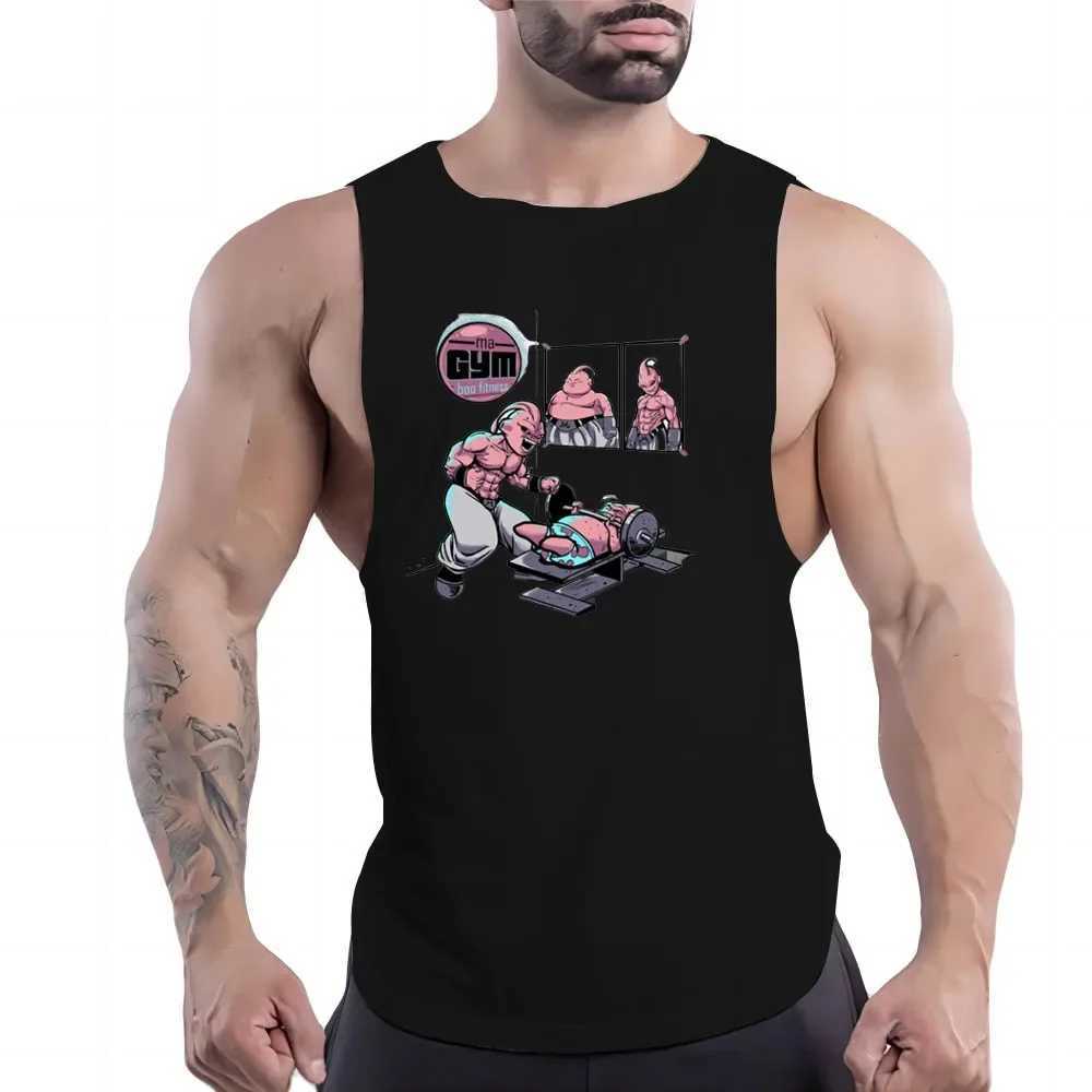 Y2k printed vest breathable basketball sleeveless outdoor sportswear mens sportswear summer quick drying fashion casual Fnaf X250324