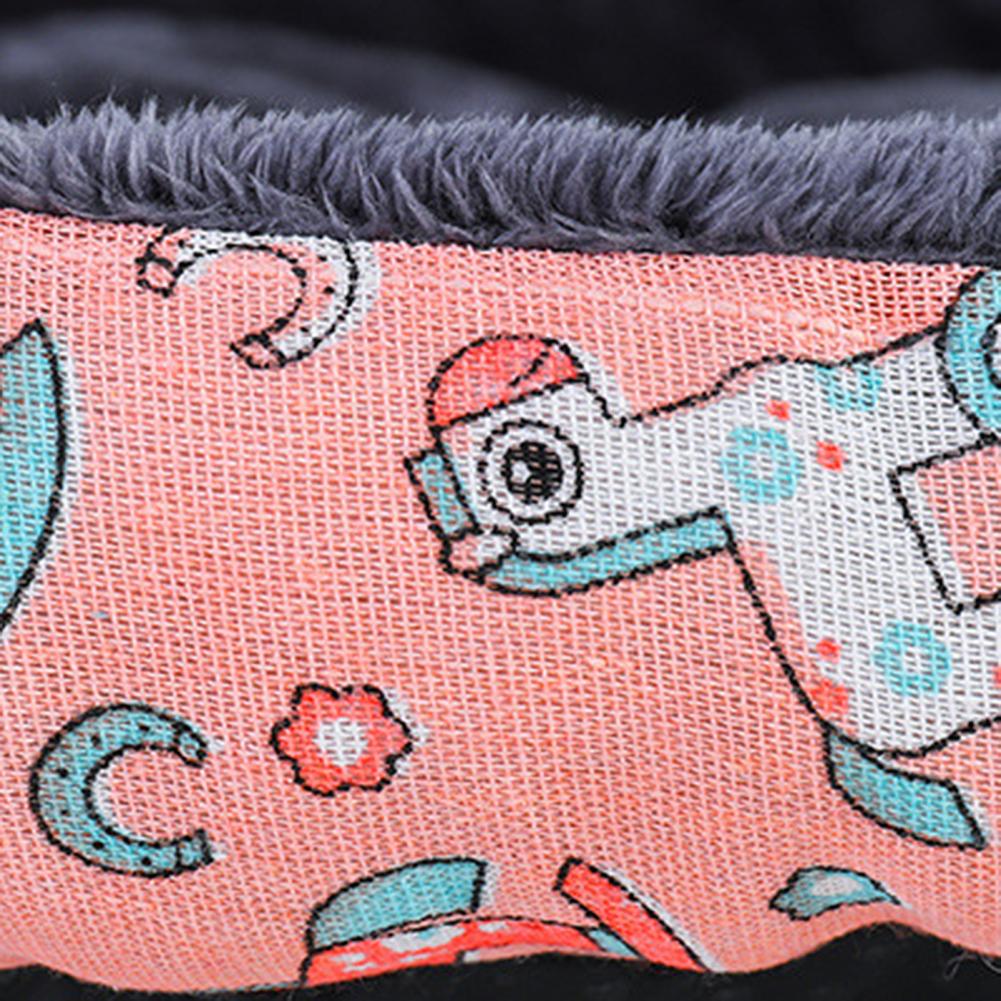 Pet Winter Nest - Cozy Rectangle-Shaped Kennel with Stylish Animal Pattern Cushions for Dogs & Cats