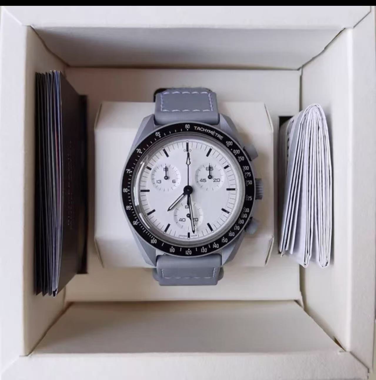 2025 Mens Bioceramic Moon Earth Watch Quartz Movement All Dial Work Chronograph Watches Mission To Mercury 42mm Nylon Strap Limited Edition Wristwatches 2025