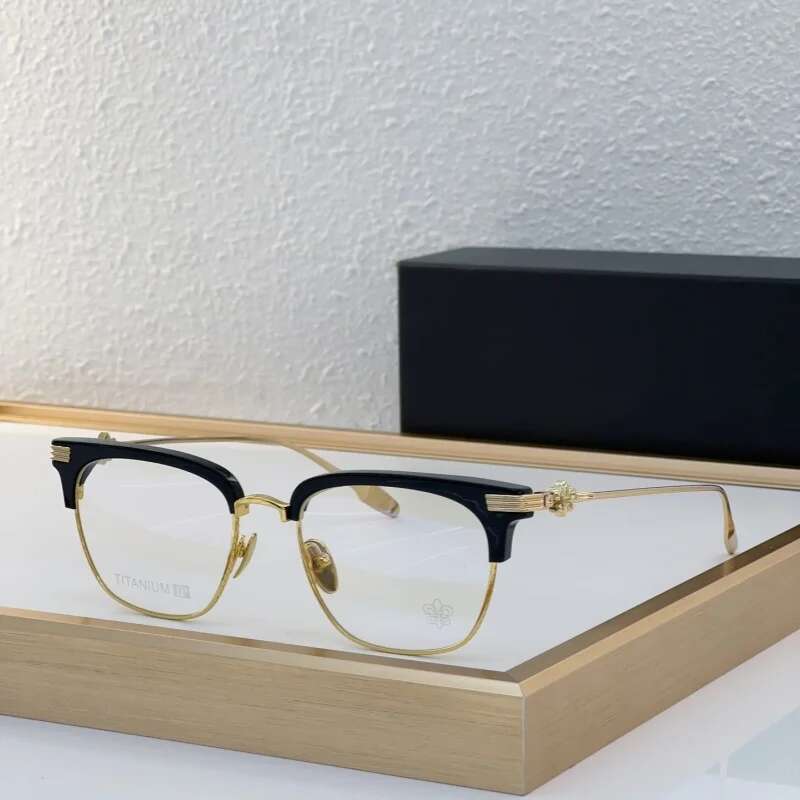 2024 New Titanium Acetate Eyeglasses Men Square Retro High Quality Glasses Frame Women Korea Brand Designer Eyewear