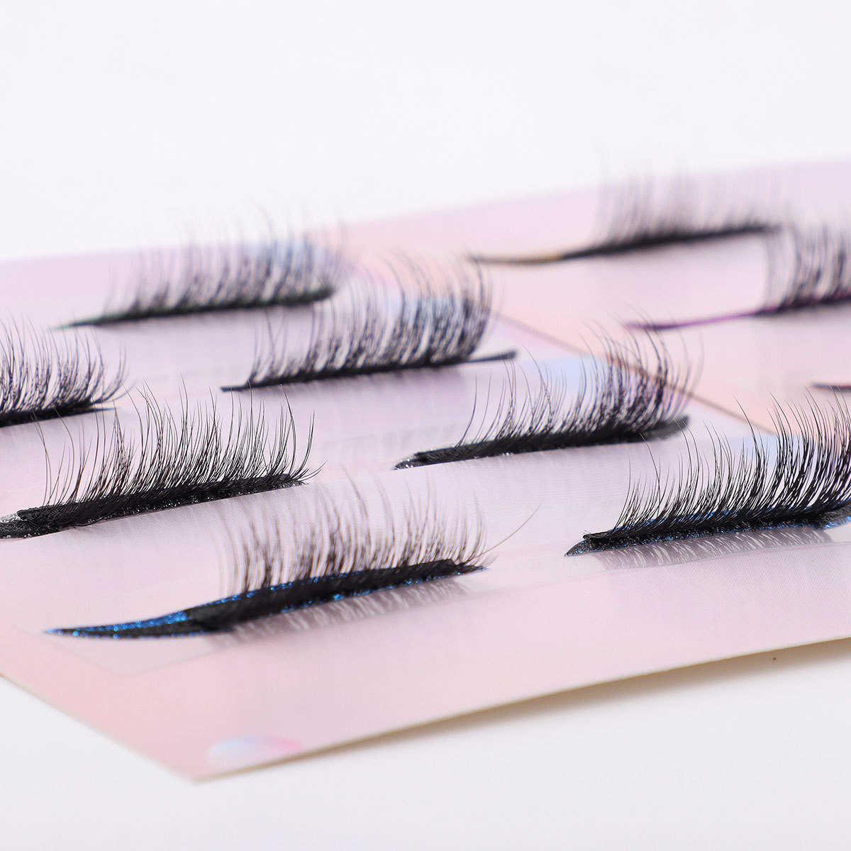 Hot selling lazy people bring their own eye shadow fake eyelash exaggerated eye shadow eyelash set W250324