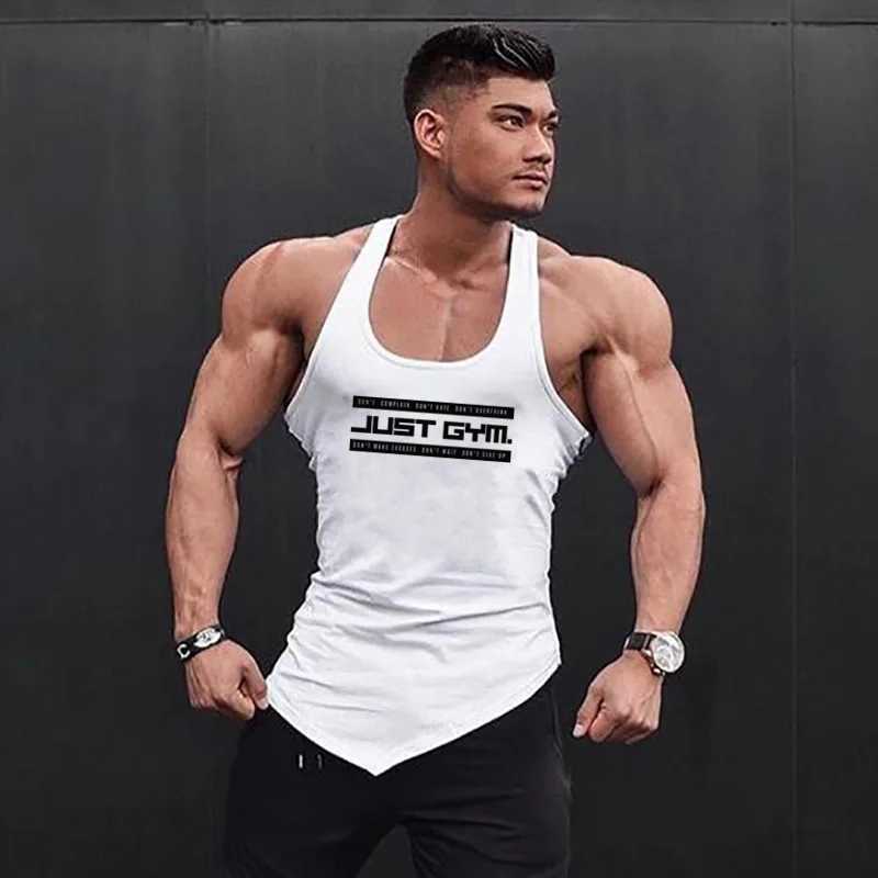 Mens compression vest mens cotton breathable clothing mens bodybuilding and fitness clothing gym vest muscle sleeveless shirt X250324