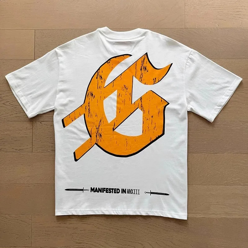 ss Godspeed Tshirt Unisex Loose Roundneck God Speed Short Sleeve Street Pop Statuary Print Top Tee 250324
