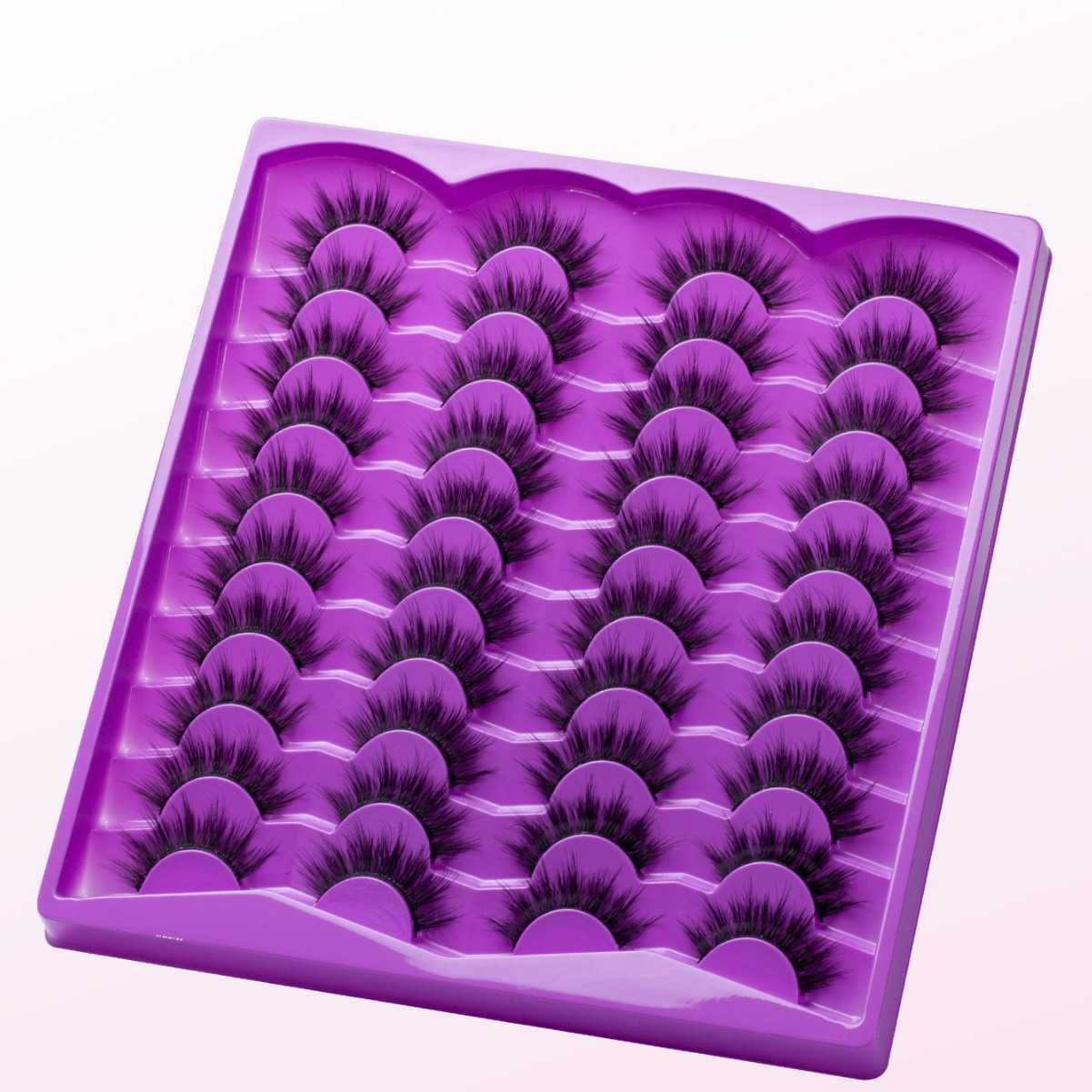 Large capacity natural thick synthetic false eyelashes 20 pairs of false eyelashes W250324