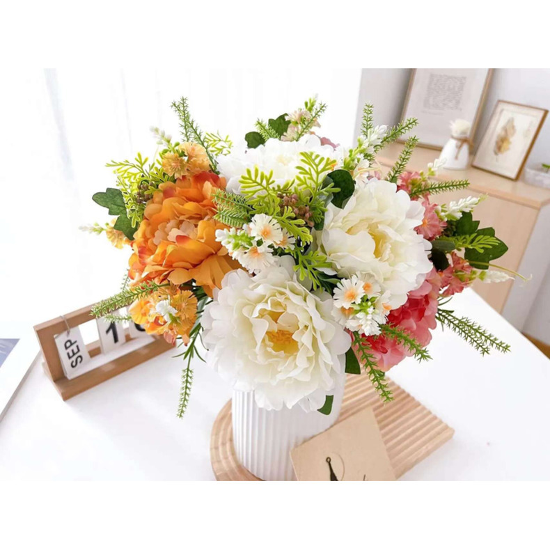 silk fake wers light table living p simulation wer arrangement bouquet beautiful