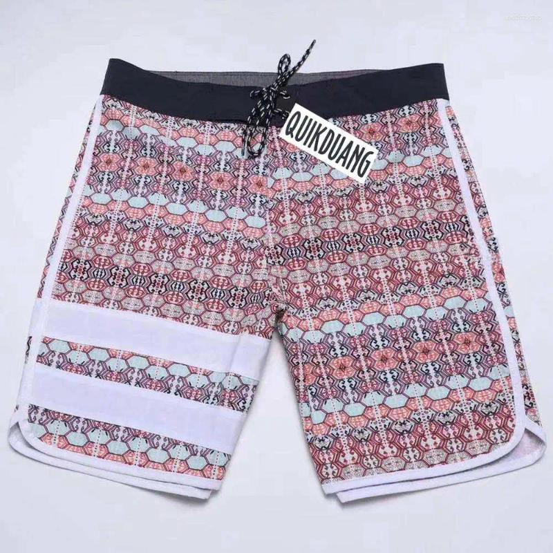 Mens Shorts Waterproof Swimwear Mens Surf Pants Stretch Swimming Trunks Physique Competition Beach Quick-Dry Casual Boardshorts T10