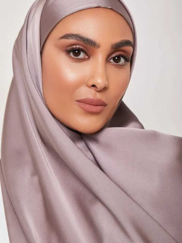 Silk satin headscarf scarf Muslim chiffon shawl Islamic media silk scarf Muslim fashion Islamic clothing Ramadan X250324