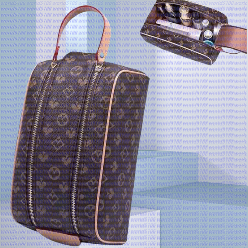 Men Womens Double zipper Makeup Bag Designer Women Hanging Bathroom WashBag Multifunctional Large Capacity Cosmetic Bags Toiletry Bag Man Travelling Toilet Bag