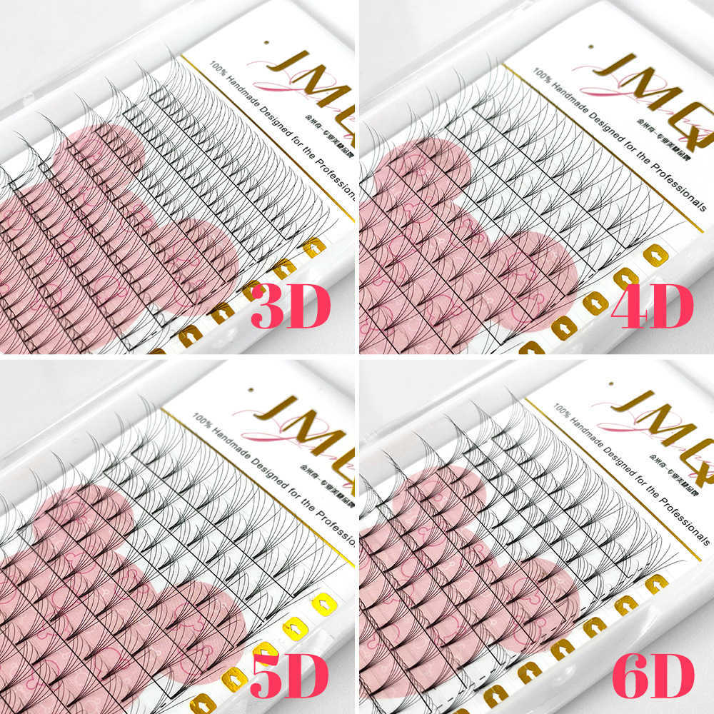 Short root hairy eyelashes 3-6D single cluster large flowering hot selling false eyelashes W250324