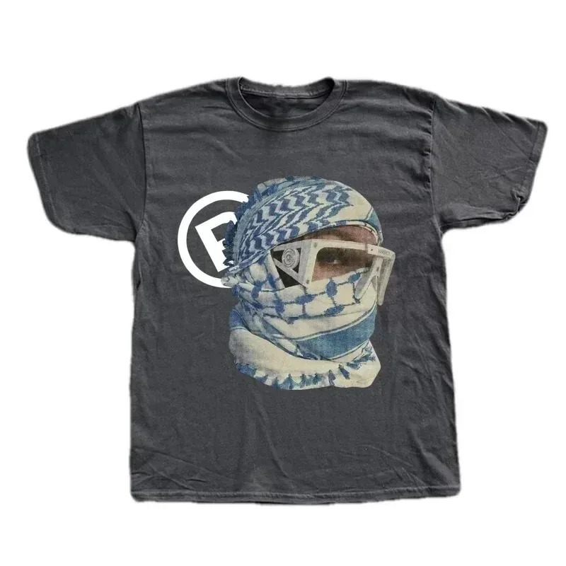 Punk Aesthetics Harajuku Graphic Print Y2K Cotton Men T-shirt Retro Hip Hop Tee T-shirt Rock Goth Streetwear Short Sleeve EMO 250324