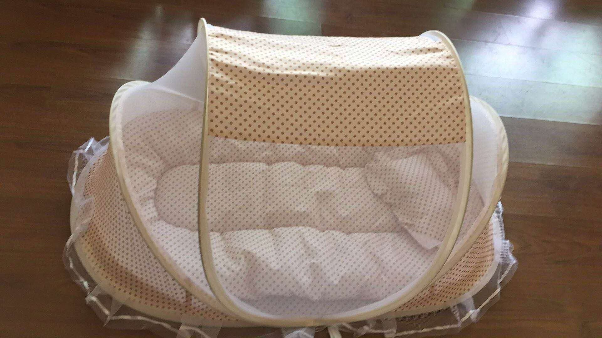 Jiaobao Point Cloth Three Piece Baby Mosquito Net Set