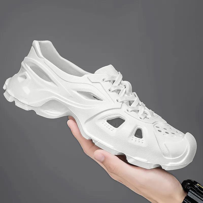 Breathable sandals free Shipping slippers with toe caps perforated sandal unisex sports and leisure shoes beach shoes for men new 2025