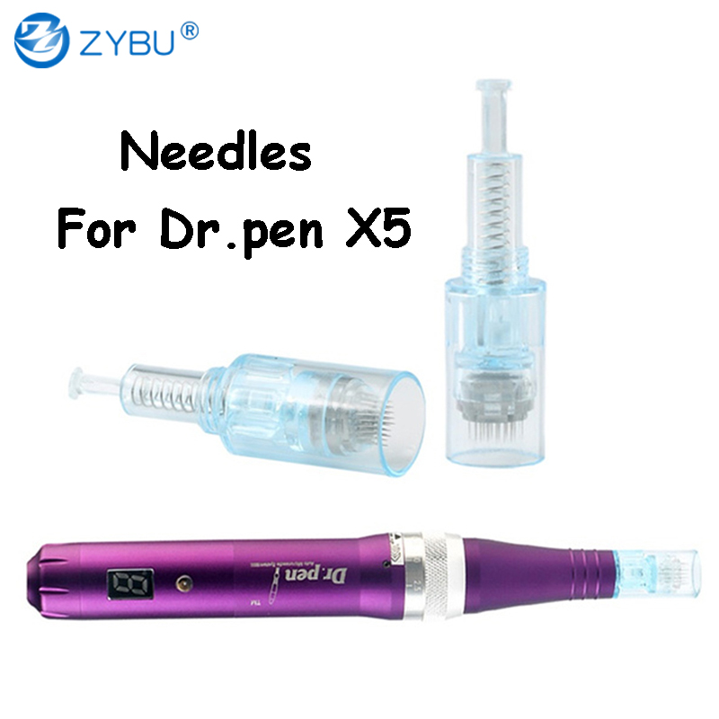 50Pcs Needles Cartridge For Dr.pen X5 Ultima Dermapen Machine Dr pen Head MTS Microneedling Stamp Derma Micro Needle Replacement Nano 9 12 24 36 42 Pi
