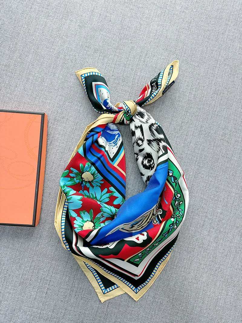 New Scarf Bay Silk Scarf Headscarf Foards Womens Accessories for Wenxiao Luxury Handle Headscarf X250324