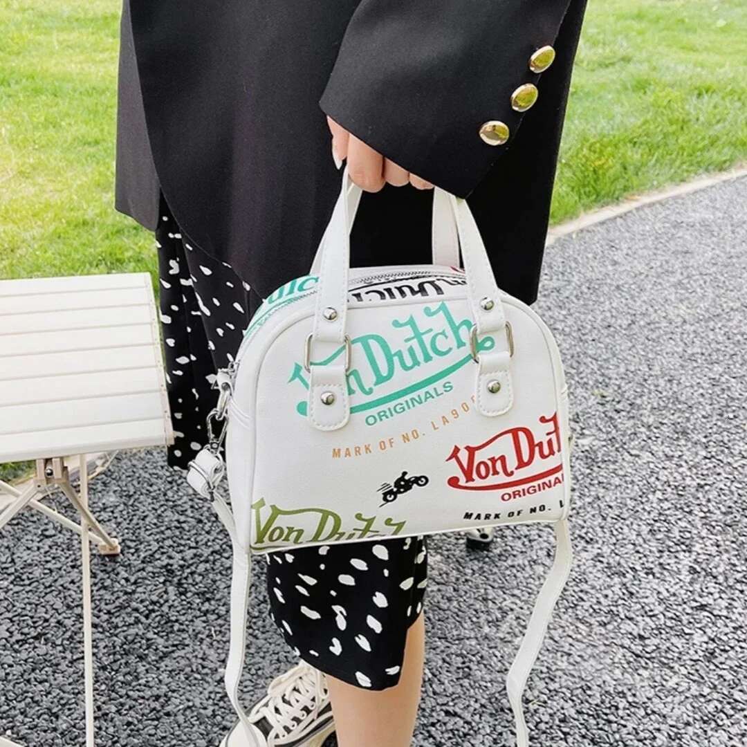 New Designer Bag With Free Shipping, Light Luxury Fashion Bag, Personalized Mother Graffiti Sloping Shoulder Retro Women's Spring Handbag