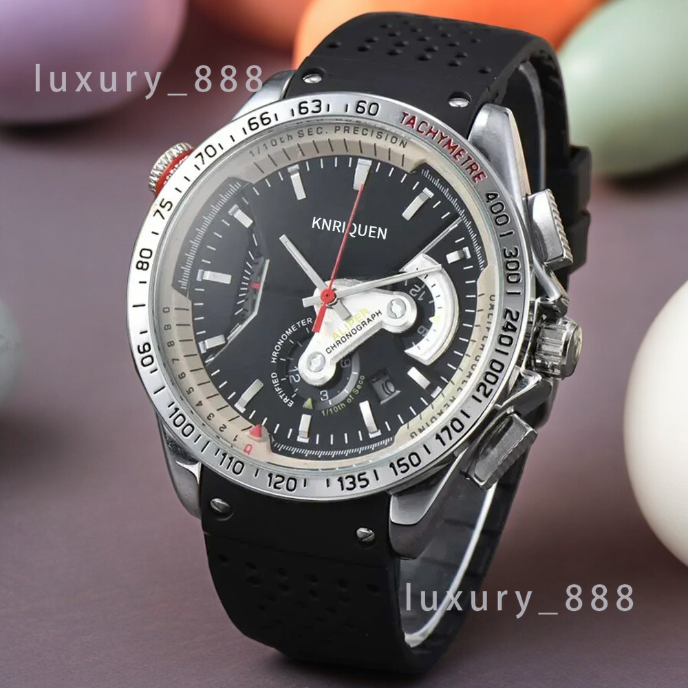 2025 Hot Sale Sport Luxury Watches for Men Quartz Wristwatch Multifonctionnel Automatic Date Rubber Strap Chronograph Fashion Male AAA Clocks Who