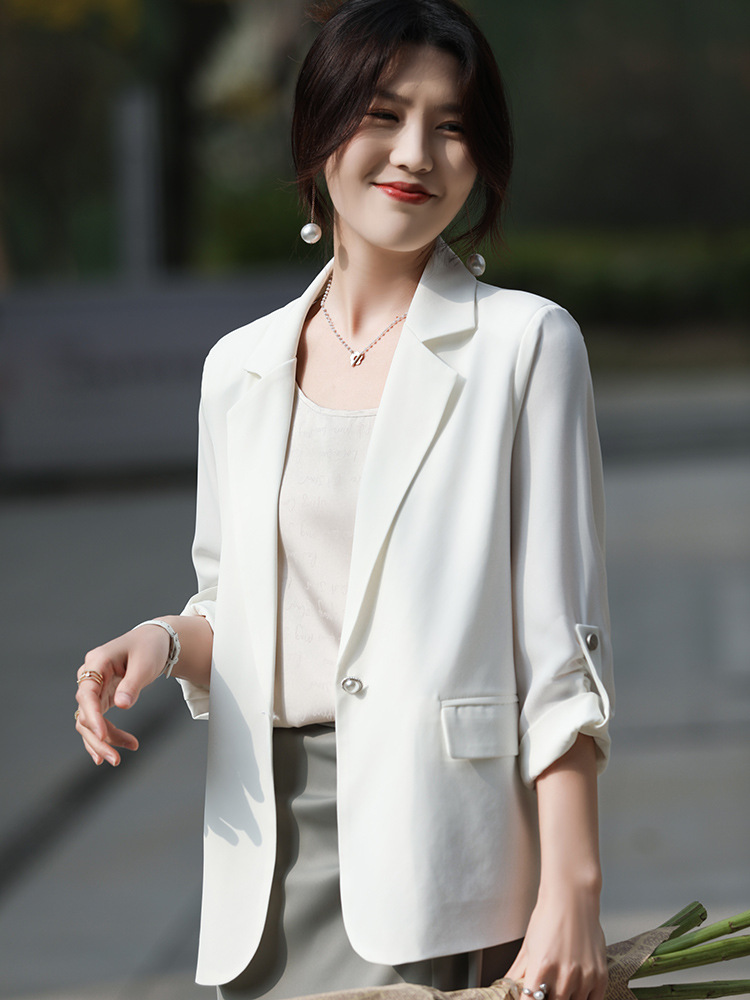 S321Chic Korean Influenced Ladies Business Outfit - Versatile All-Match Suit Ensemble