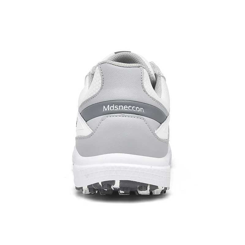 Waterproof Leather Golf Shoes Men Breathable Golf Training Shoes Spikeless Golf Trainers Lace-up Business Casual Travel Sneakers Y250322
