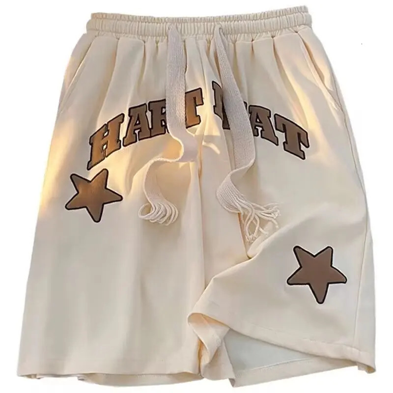 American street sports shorts mens summer loose fit national fashion basketball high sweatpants five season pants 250312