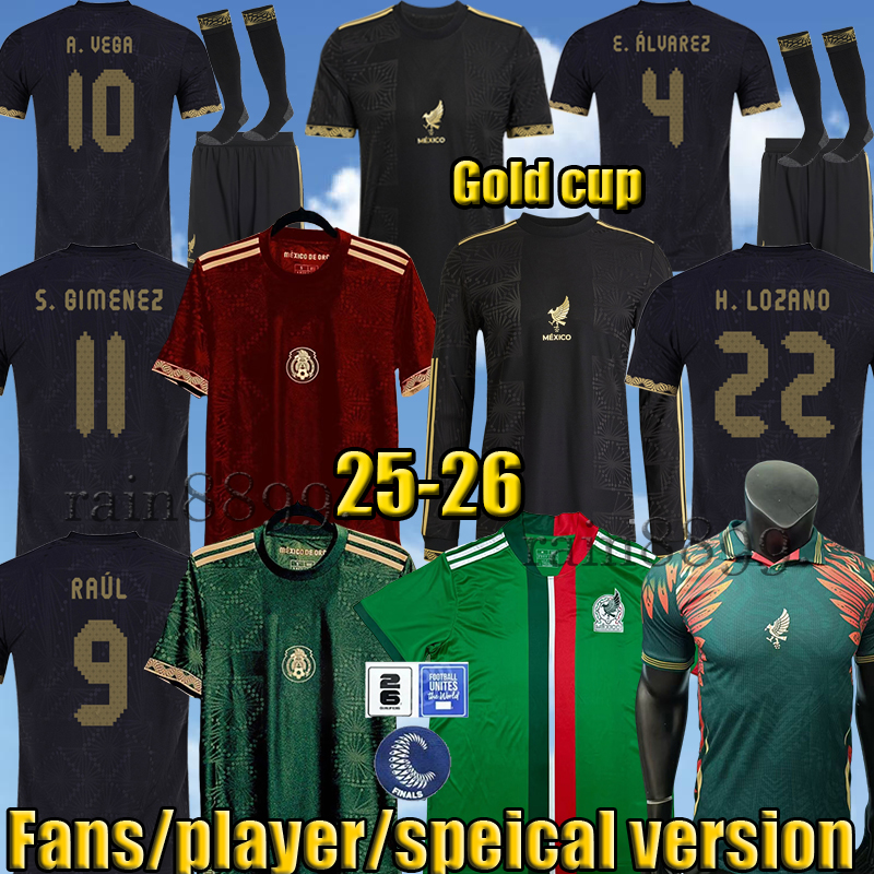 mexico jersey 2025 Gold Cup Kit Copa Maillot Mexique CHICHARITO goalkeeper jersey Mexiko soccer jersey long sleeve final calcio messico jersey mexico soccer 4XL