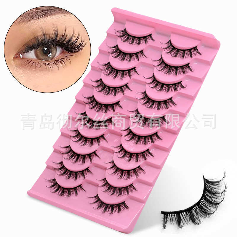 Manga Barbie Eyelash Style American Sweetheart Curled False Eyelash Y2K Spicy Girl Style Little Devil Eyelash W250324