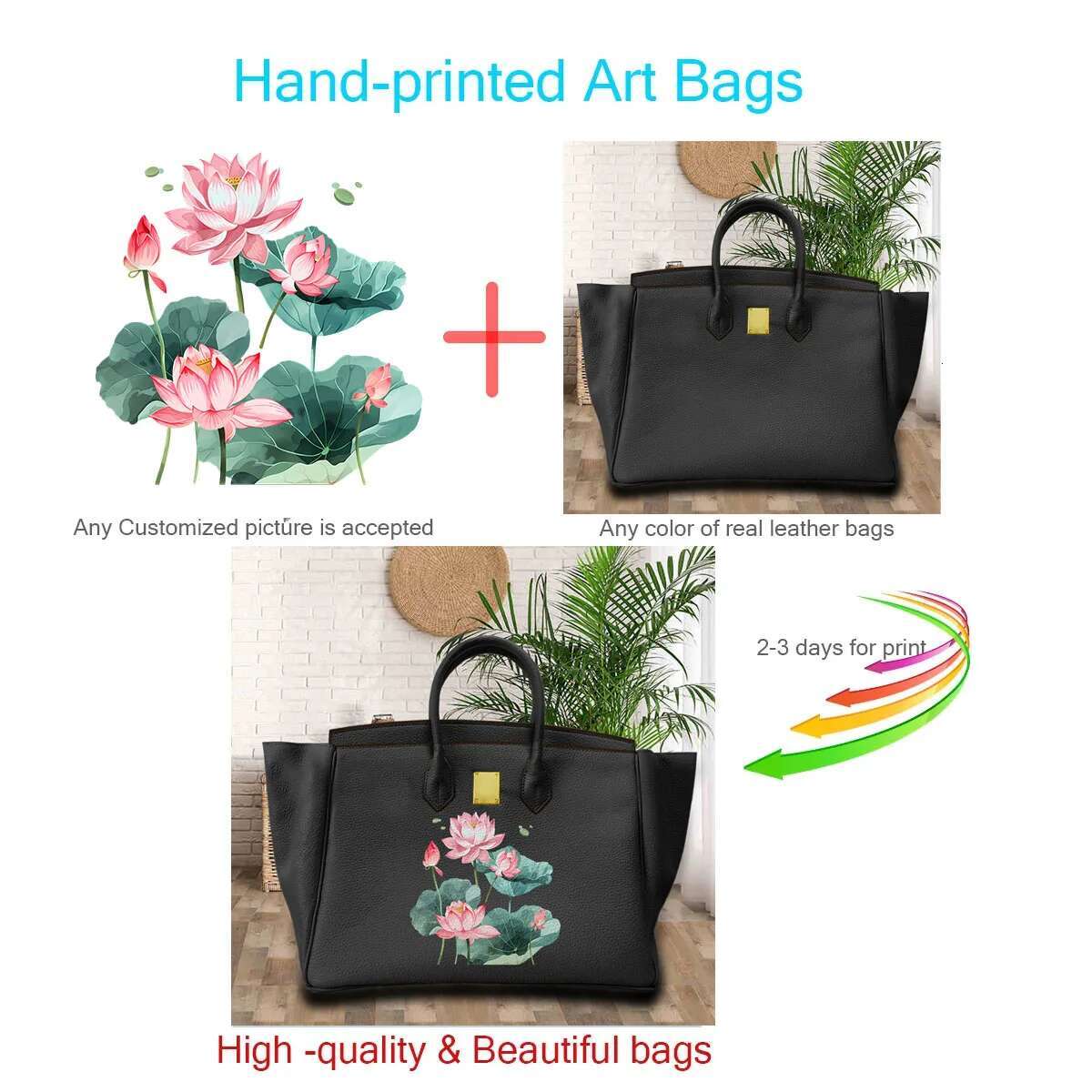Printed Car Art Bags Women Handbag And Purses Girl Greatest Fashion Accessories Designer Ladies Tote Perfect Really Leather Cow