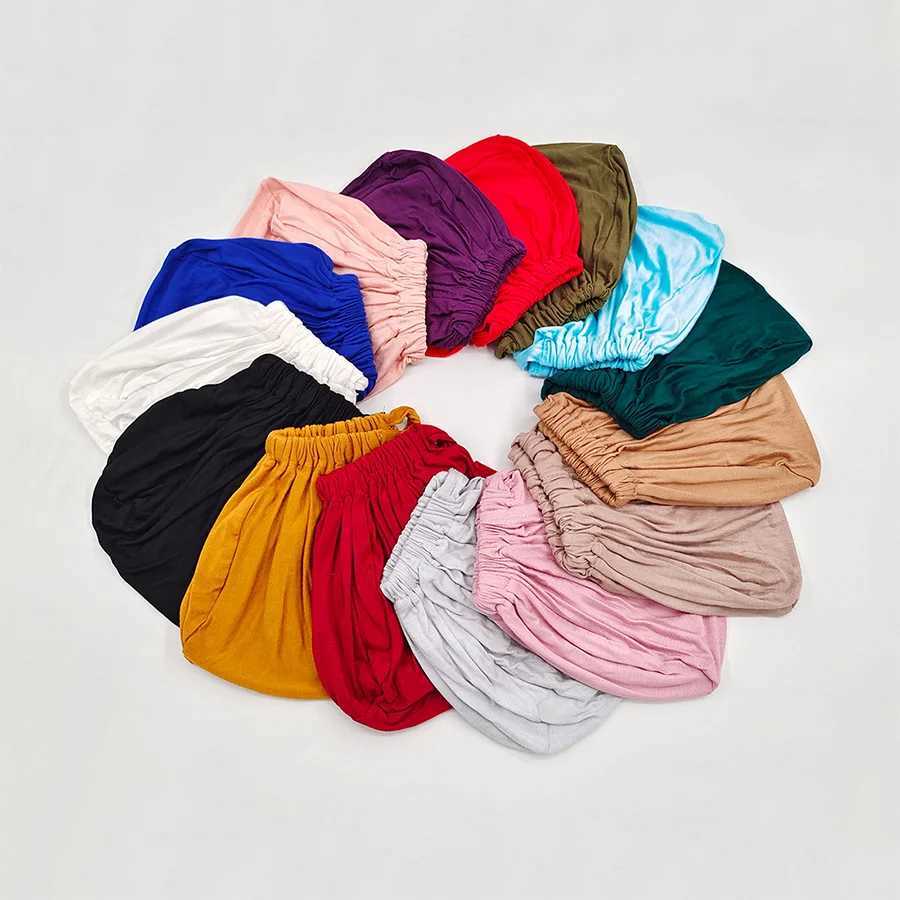 New soft model Muslim headscarf inner headscarf cap Islamic underwear cap Indian hat Fem packaging turbo cap X250324