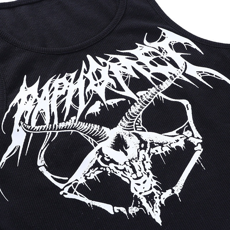 2025 New Designer Vest, Sexy And Slim Fit With Exposed Navel, Instagram Summer Oversized Women's Personalized Printed Vest