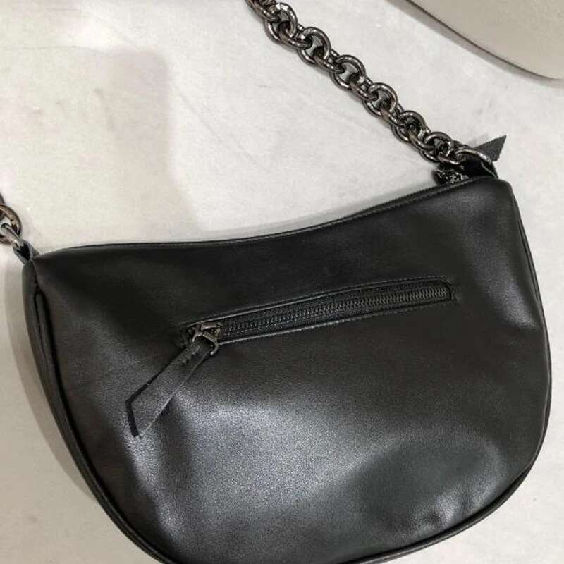 Cowhide Bags Women Fashion Messenger Cow Leather Handbags Cool Chain Shoulder Bag Sac Main Femme