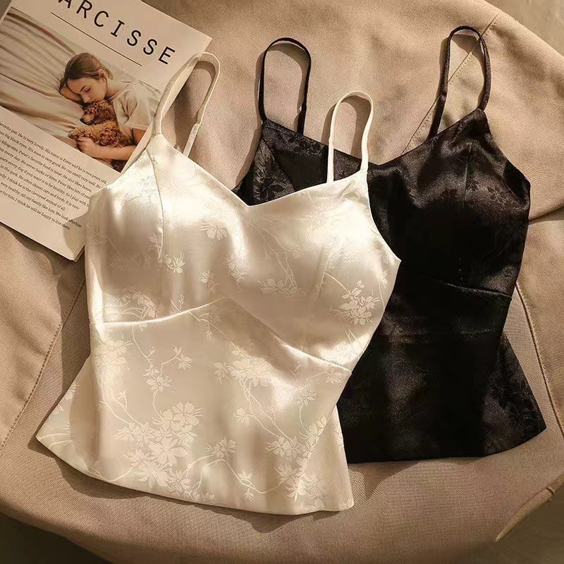 2025 New French Jacquard Ribbon Women's Chest Mat Embroidered Tank Top Designer Multi Functional Outerwear Beach Short Bottom Coat