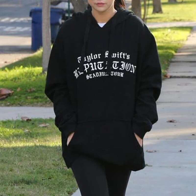 Designer clothes Streetwear Taylor Rapper Print Hoodies Women Haruku Vintage Long Sleeved Sweatshirt Loose Casual Pulllover Gothic Y2k Clothes