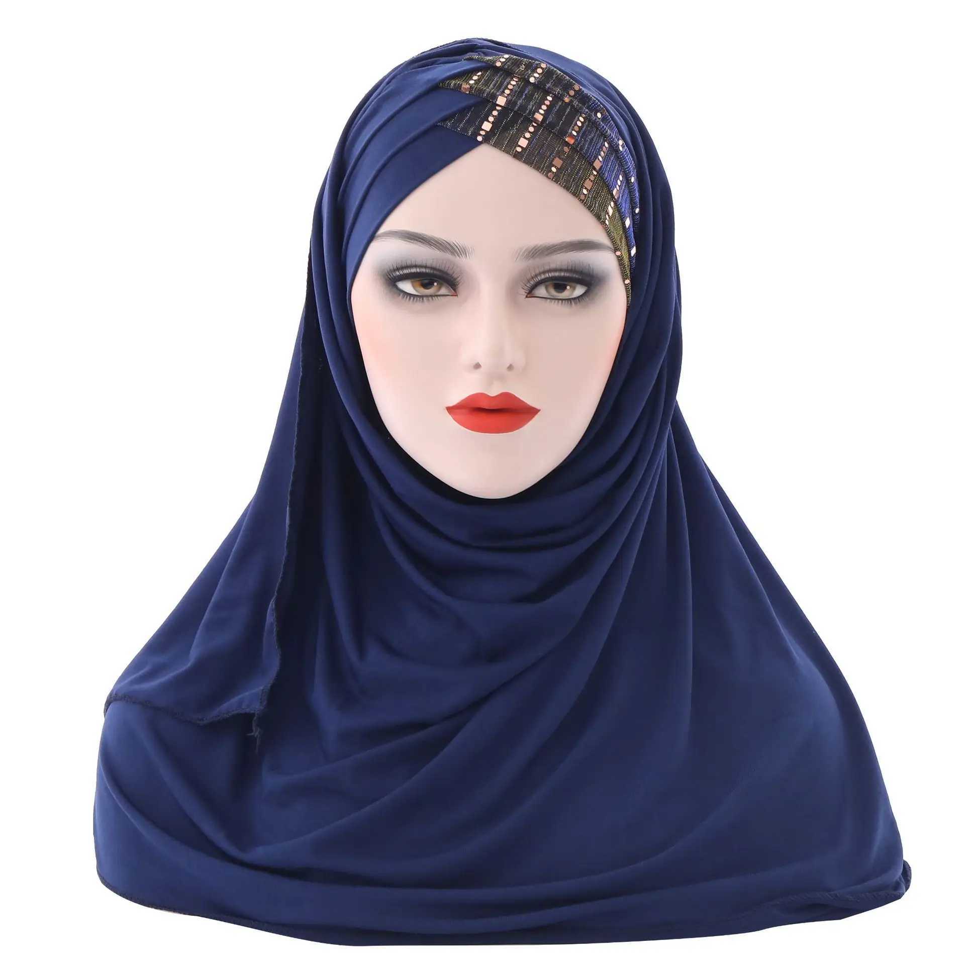 Muslim Wens scarf Shawl band stylish outdoor sunscreen windproof thin and breathable Bandana H89 X250324
