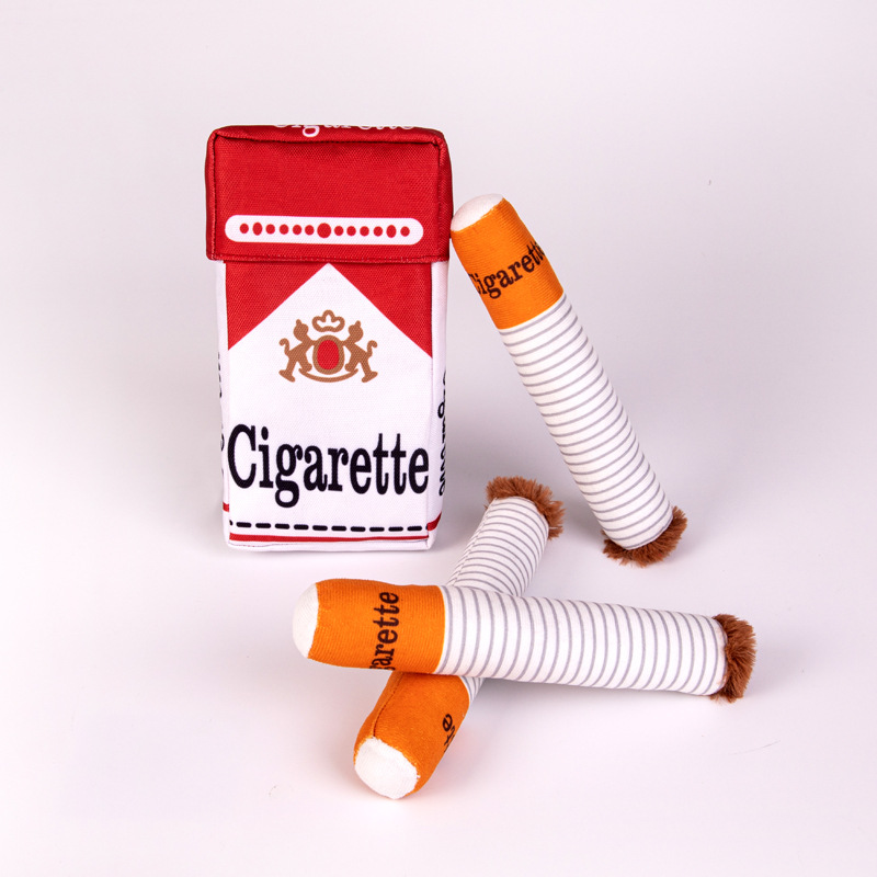 Free shipping new teeth grinding toys dogs chew resistant plush cigarettes toys pet supplies