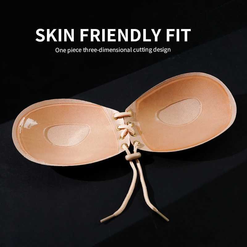 ALLTOOALL womens invisible bra super push seamless self-adhesive adhesive wedding party sexy bra womens underwear braXJ250324