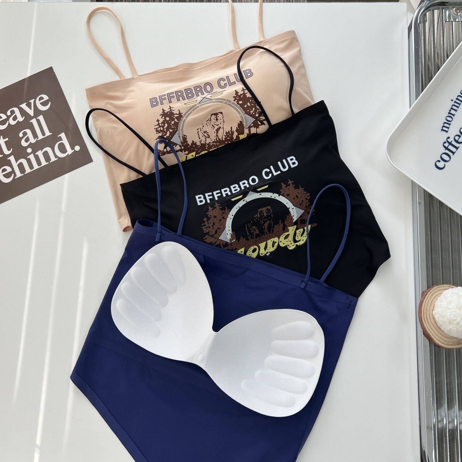 Sexy Camisole Vest For Women Autumn New Style Slim Fit Niche Irregular Print Inverted Triangle Camisole Beautiful Back