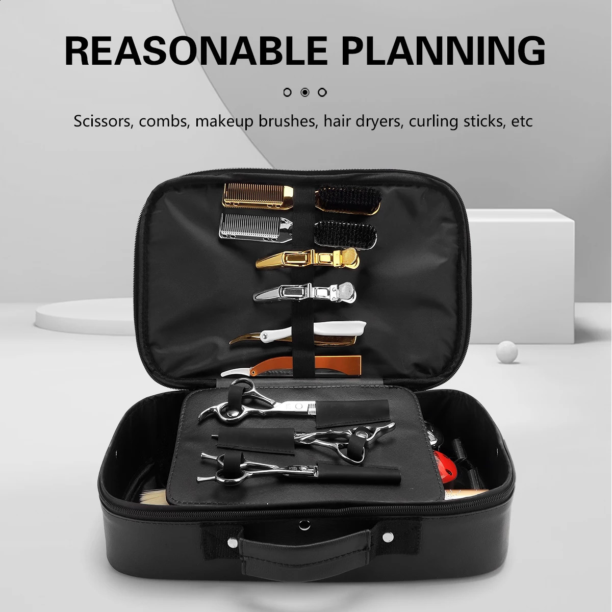Salon Barber Tool Storage Bag Scissor Bag Beauty Carrying Case Portable Makeup Box Beauty and Hair Products Sorting Bag 250322
