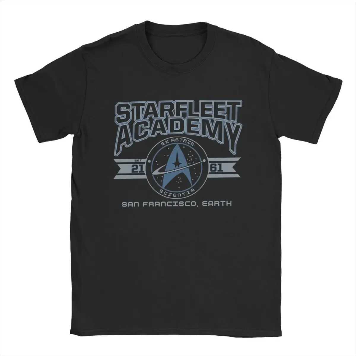 New Mens T-shirt Star Treks Starflt Academy Earth Creative Pure Cotton T-shirt Short Sleve T-shirt O-neck Top Printing X250324
