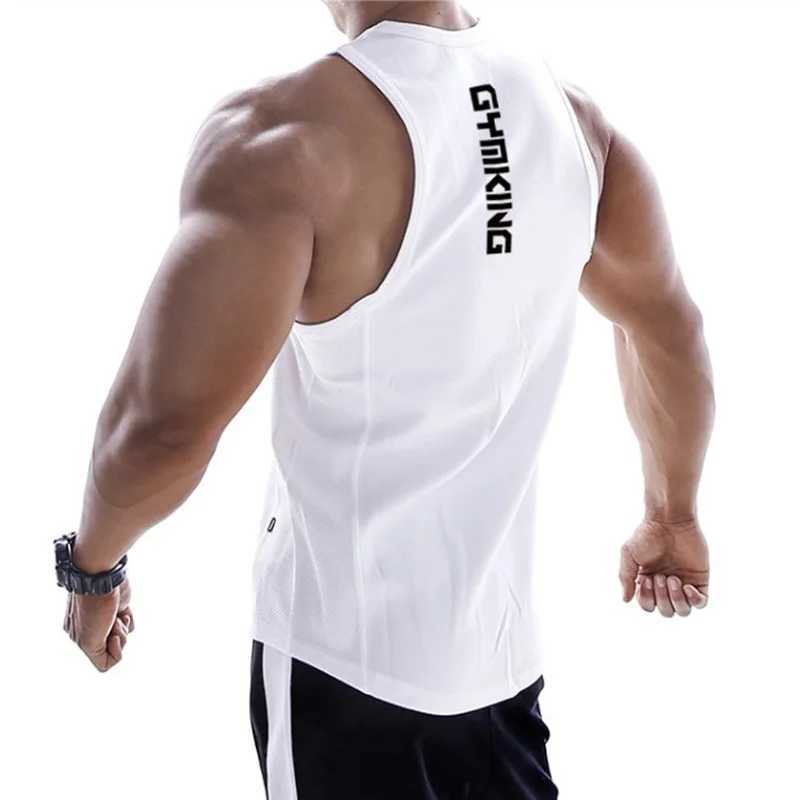 Fitness clothing mens muscle shirt cotton mens vest fitness mens sportswear vest sleeveless vest X250324