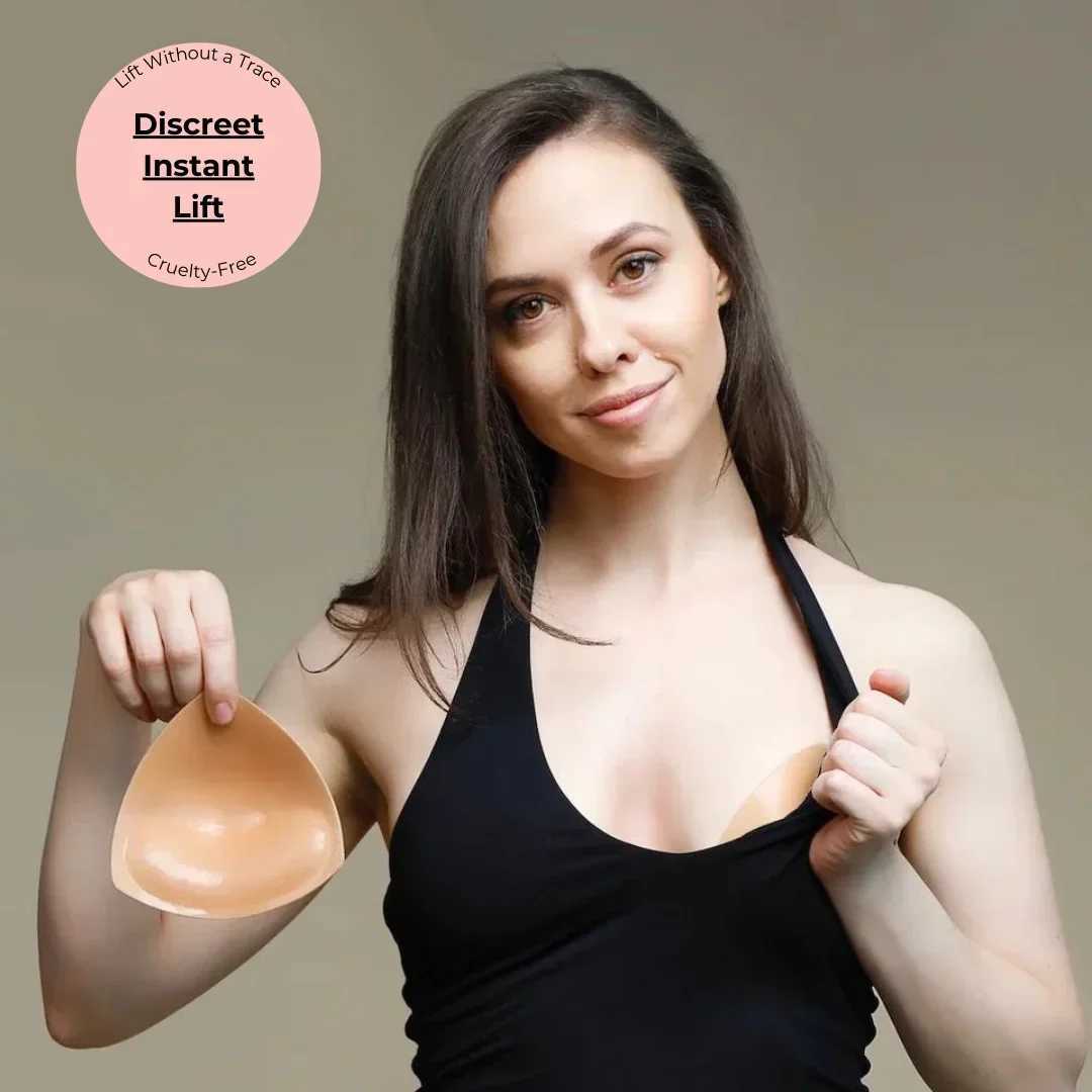 Instant Boost Adhesive Bra Insertion Self Adhesive Bra Double sided Adhesive Push up Bra Reusable Super Chest Lifting Pad InsertionXJ250324